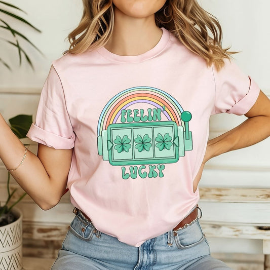 "Feelin' Lucky" Slots Teacher T-shirt - Teacher Care Crate - T-Shirt