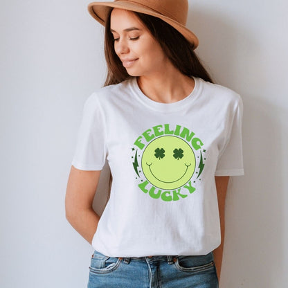 "Feeling Lucky" St. Patrick's Day Teacher T-shirt - Teacher Care Crate - T-Shirt