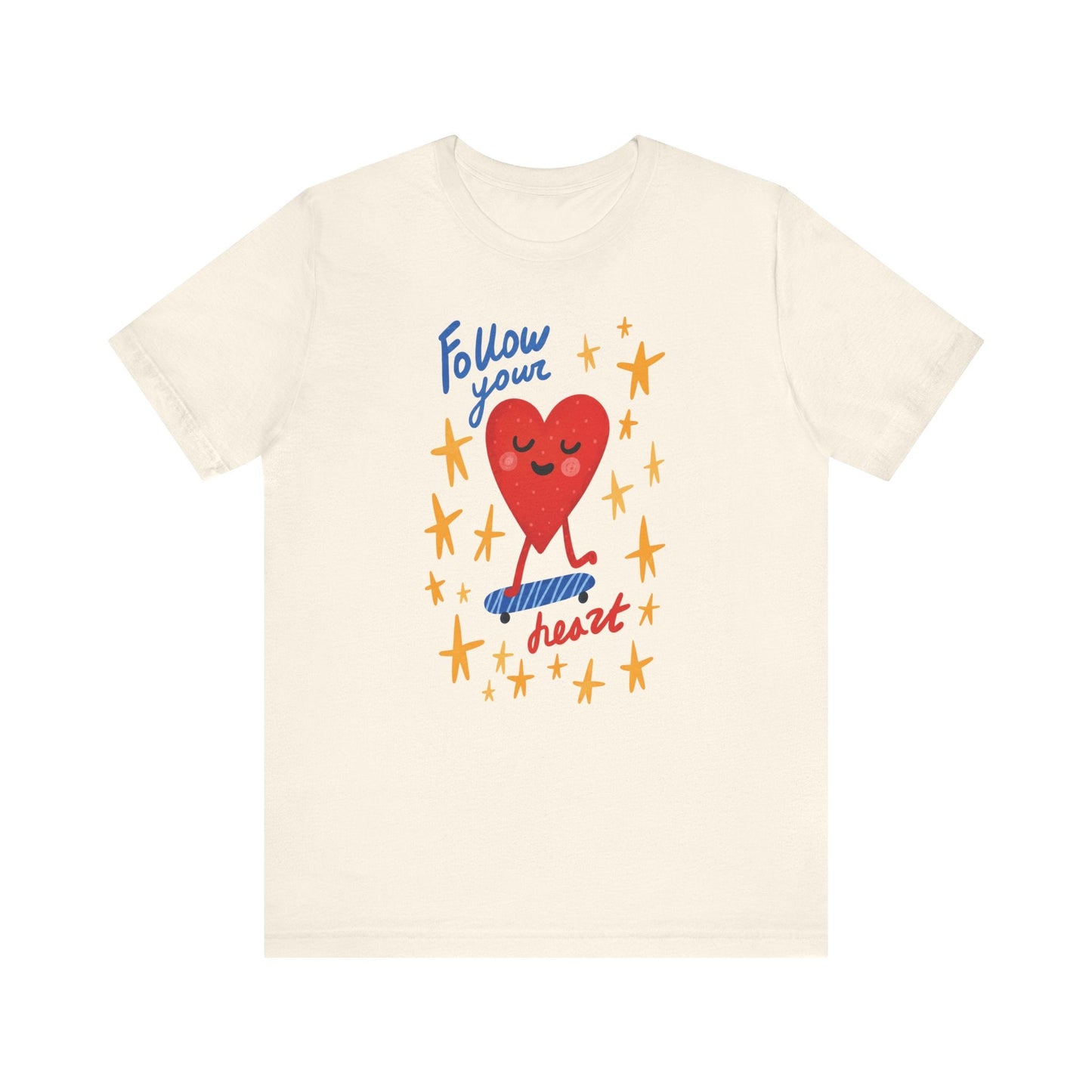 "Follow Your Heart" Teacher T-shirt - Teacher Care Crate-T-Shirt