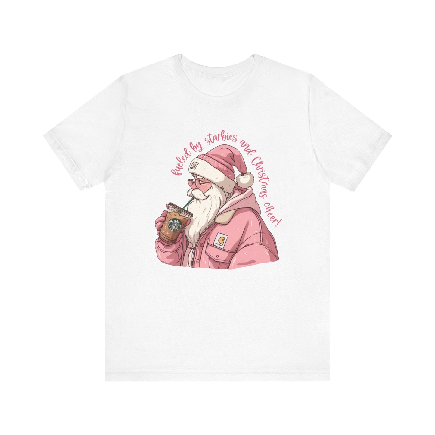 "Fueled by Starbies and Christmas Cheer" Teacher T-shirt - Teacher Care Crate - T-Shirt