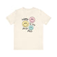 "Happy to See Your Face" Checkered Teacher T-shirt - Teacher Care Crate - T-Shirt