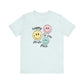 "Happy to See Your Face" Checkered Teacher T-shirt - Teacher Care Crate - T-Shirt