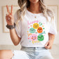 "Happy To See Your Face" Whimsical Teacher T-shirt - Teacher Care Crate-T-Shirt