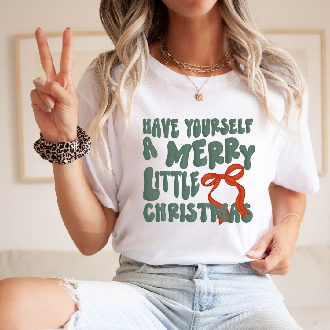 "Have Yourself a Merry Little Christmas" Teacher T-shirt - Teacher Care Crate - T-Shirt