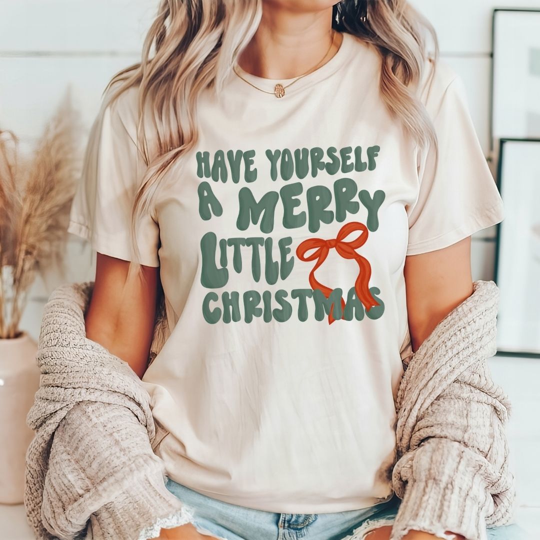 "Have Yourself a Merry Little Christmas" Teacher T-shirt - Teacher Care Crate - T-Shirt
