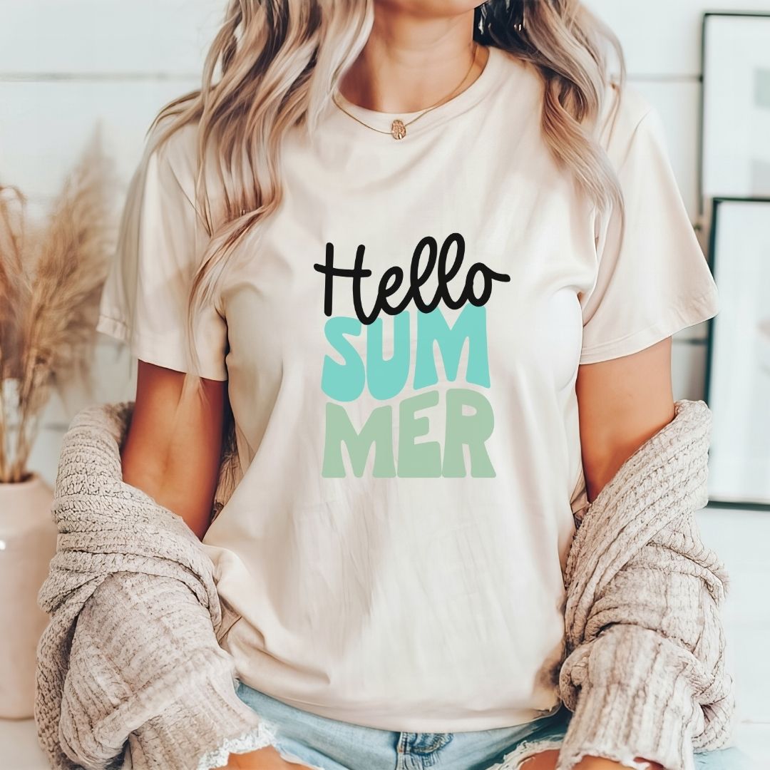 "Hello Summer" Teacher T-shirt - Teacher Care Crate - T-Shirt