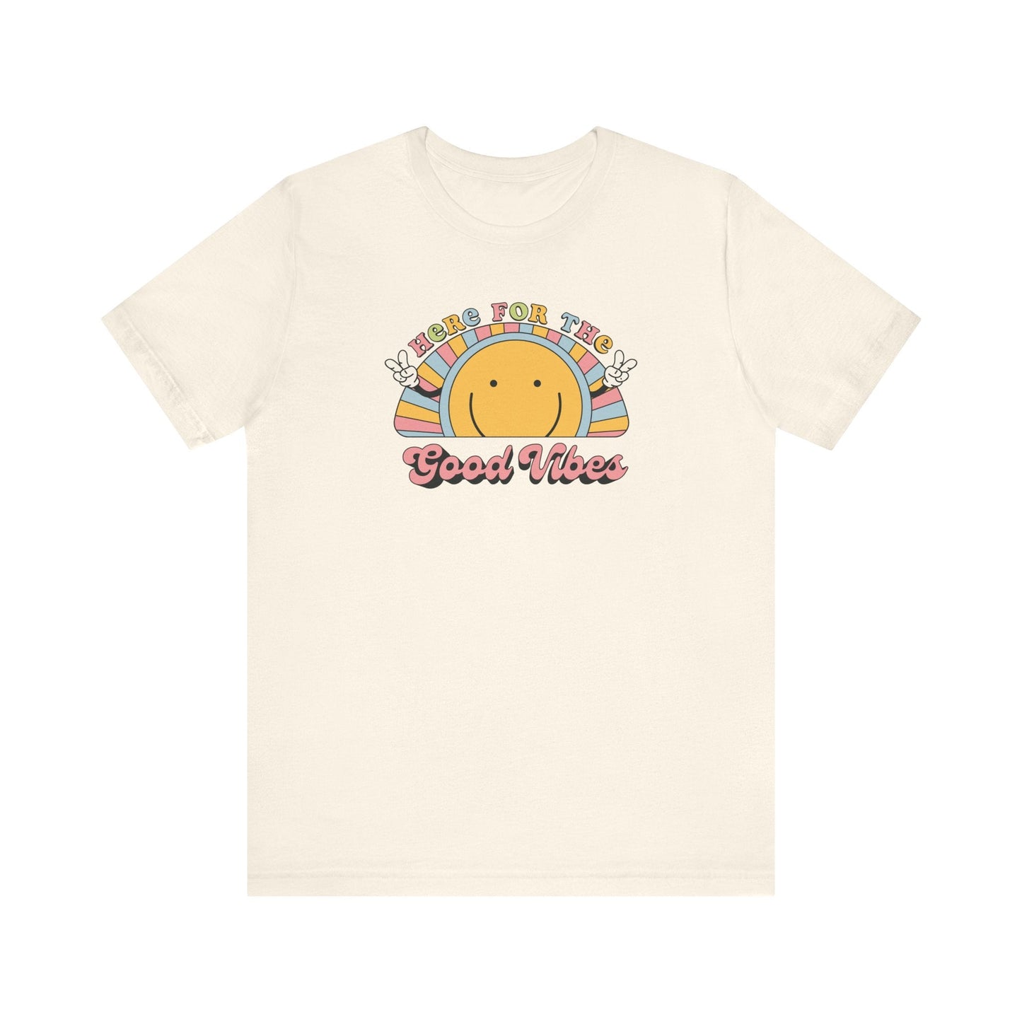 "Here for the Good Vibes" Teacher T-shirt - Teacher Care Crate - T-Shirt