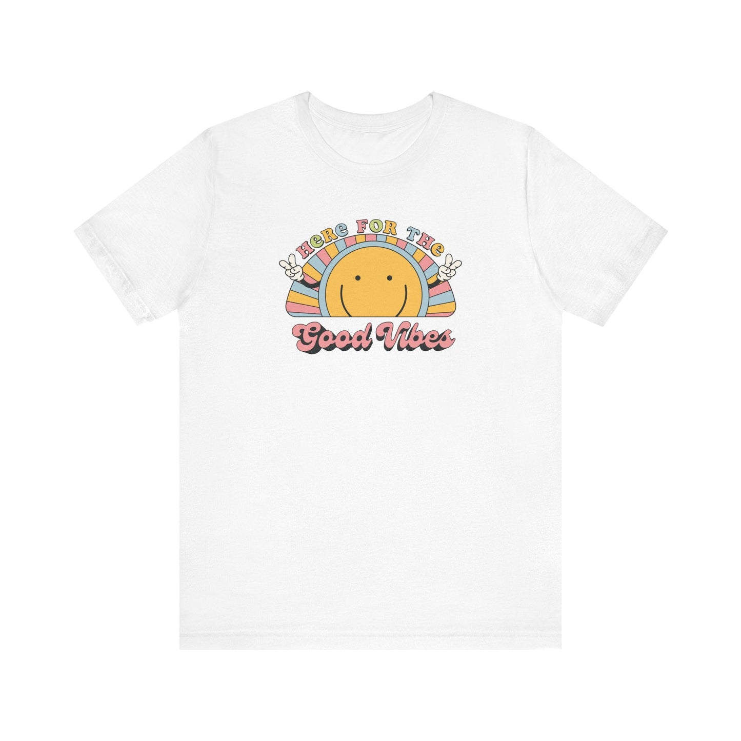 "Here for the Good Vibes" Teacher T-shirt - Teacher Care Crate - T-Shirt
