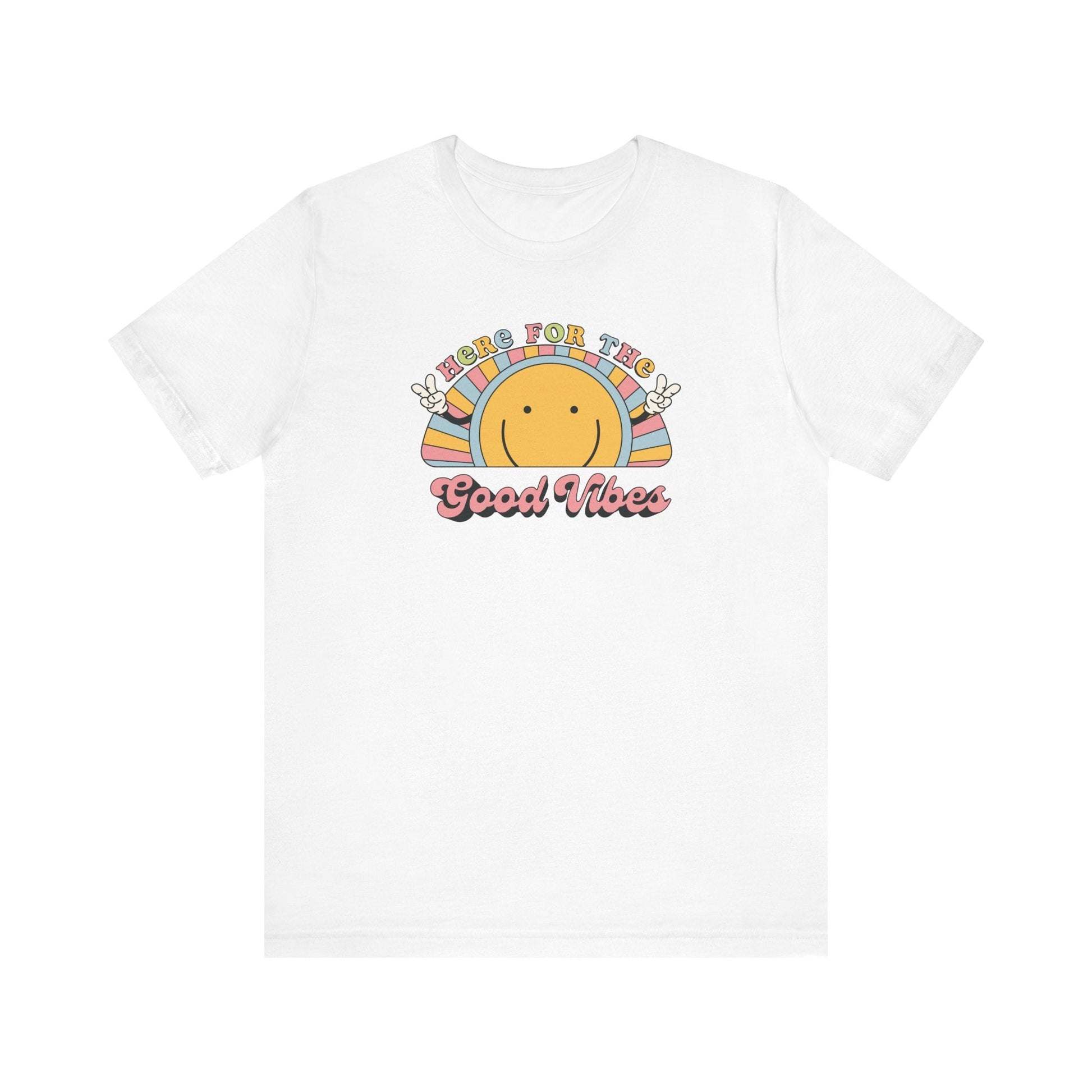 "Here for the Good Vibes" Teacher T-shirt - Teacher Care Crate - T-Shirt