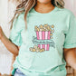"Here For The Snacks" Popcorn Teacher T-shirt - Teacher Care Crate-T-Shirt