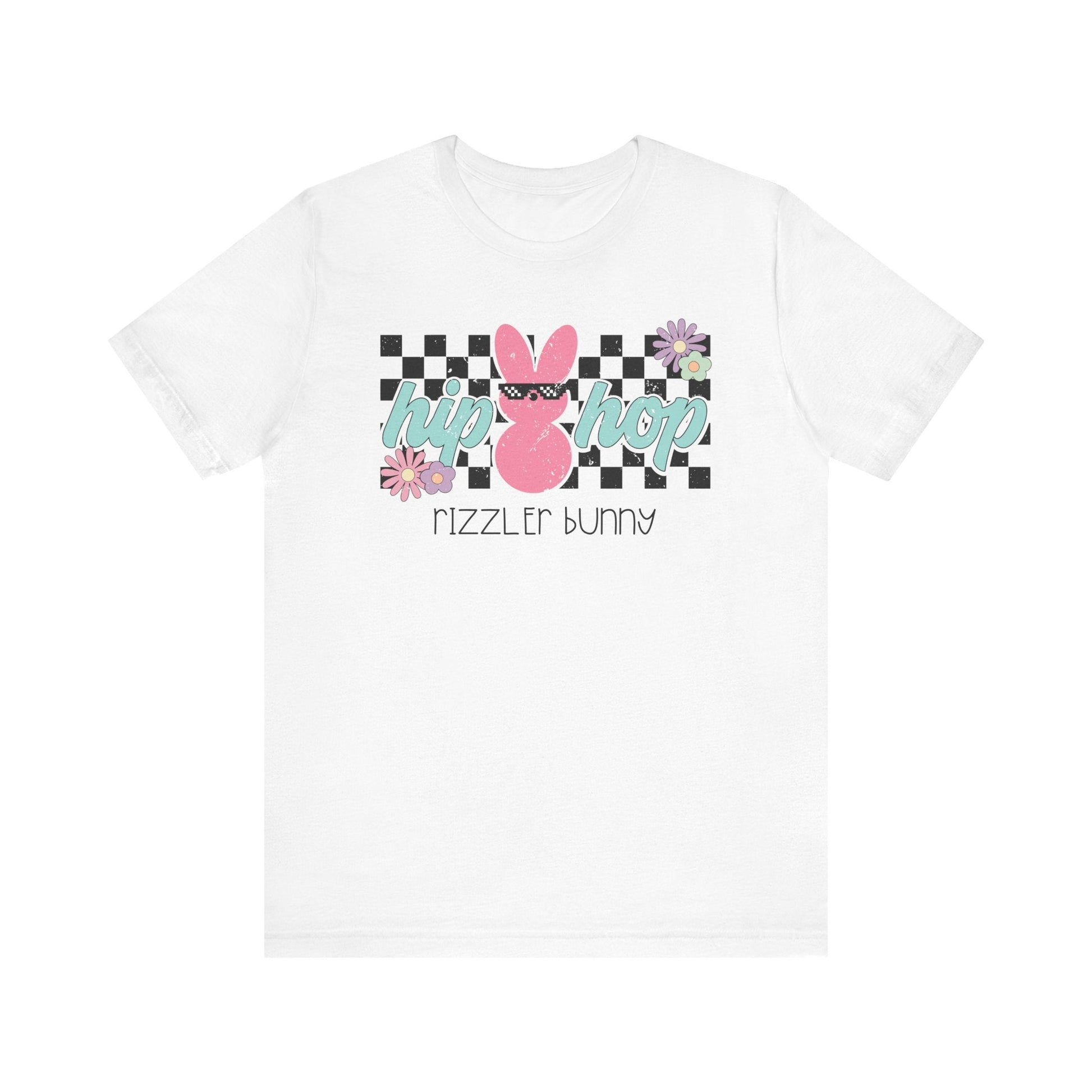 "Hip Hop Rizzler Bunny" Easter Teacher T-shirt - Teacher Care Crate - T-Shirt