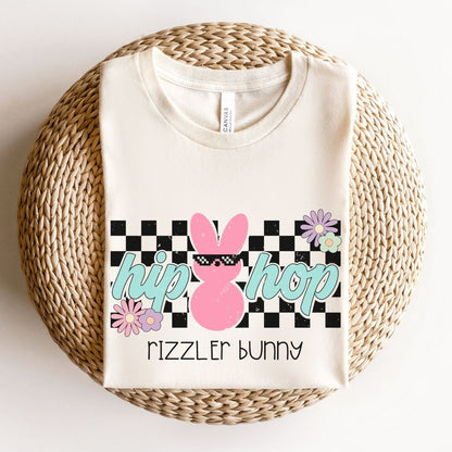 "Hip Hop Rizzler Bunny" Easter Teacher T-shirt - Teacher Care Crate - T-Shirt