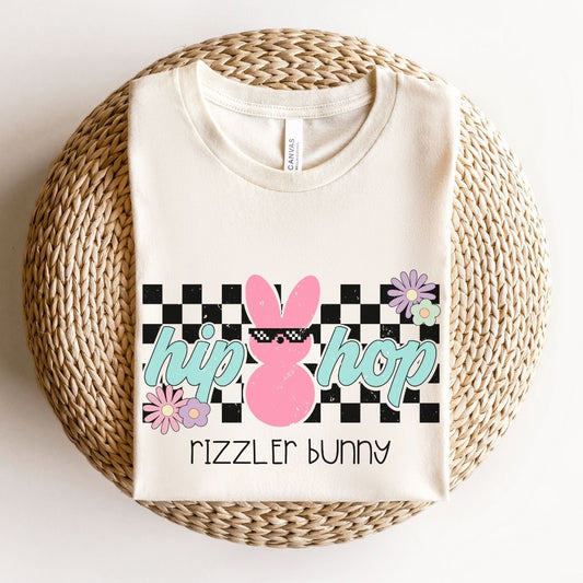 "Hip Hop Rizzler Bunny" Easter Teacher T-shirt - Teacher Care Crate - T-Shirt