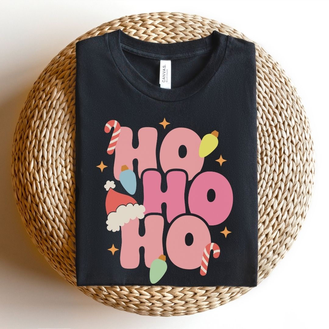 "Ho Ho Ho" Festive Teacher T-shirt - Teacher Care Crate - T-Shirt