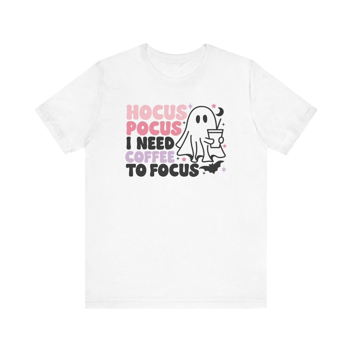"Hocus Pocus I Need Coffee to Focus" Halloween Teacher T-shirt - Teacher Care Crate-T-Shirt
