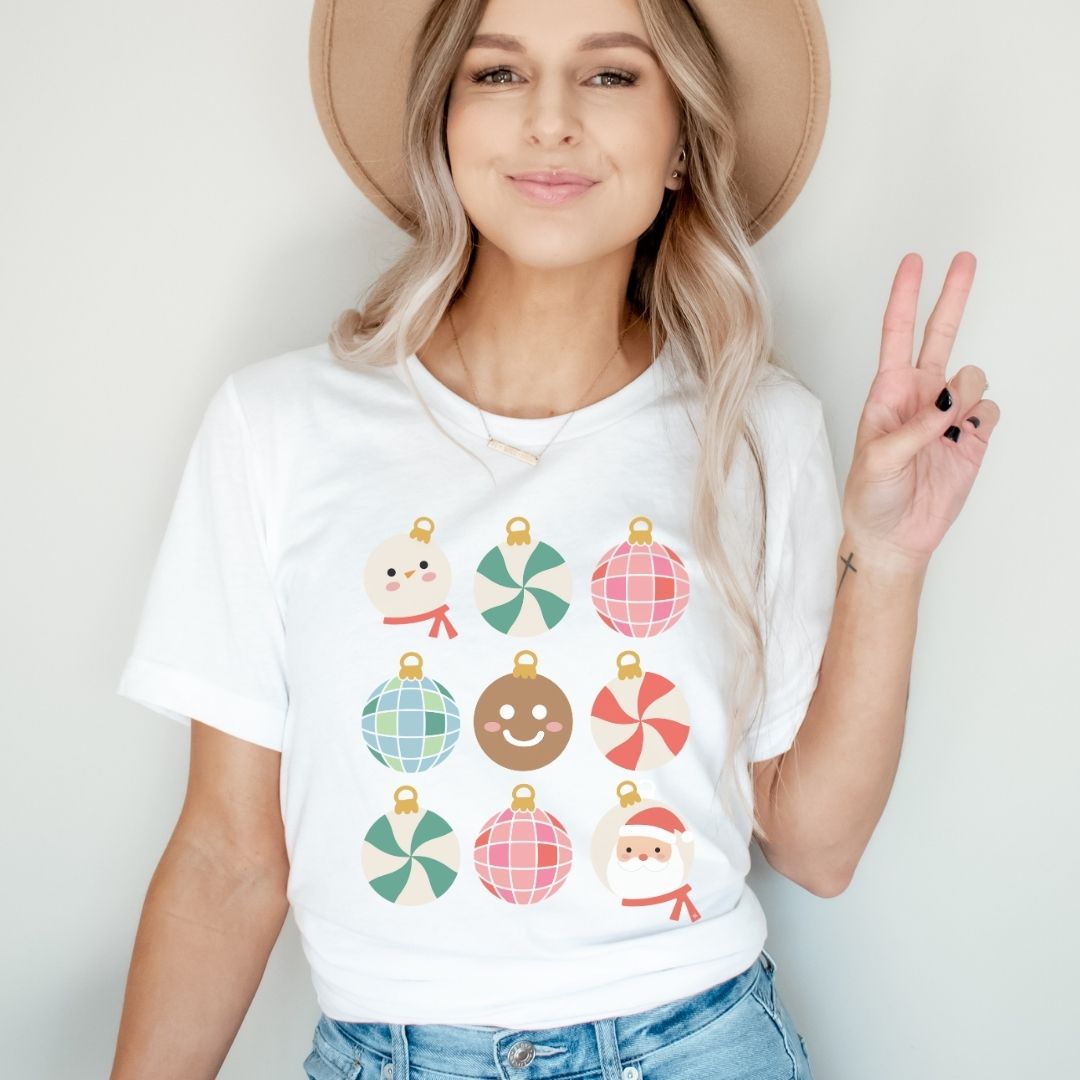 "Holiday Ornaments" Teacher T-shirt - Teacher Care Crate - T-Shirt