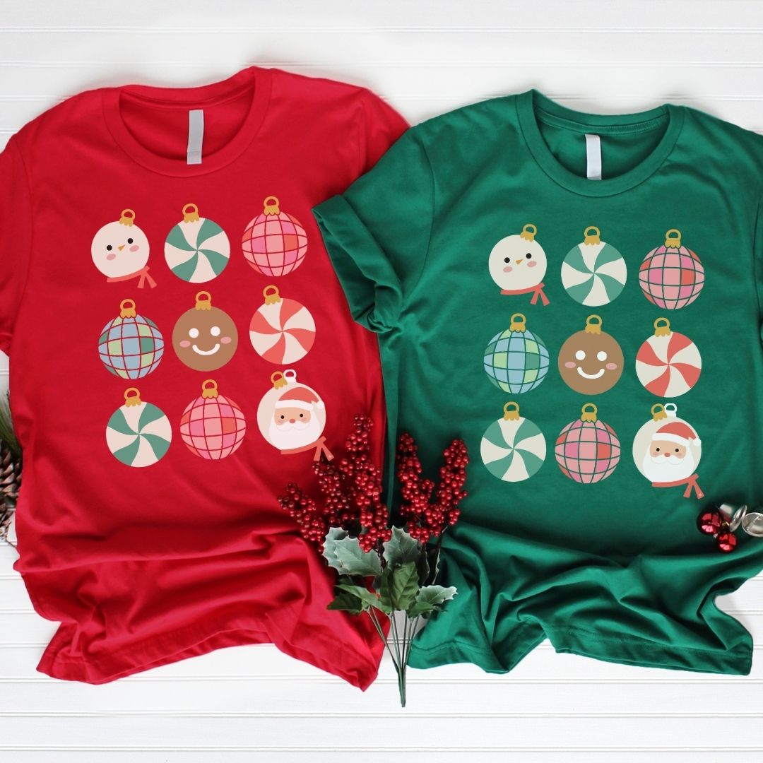 "Holiday Ornaments" Teacher T-shirt - Teacher Care Crate - T-Shirt