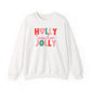 "Holly Jolly Teacher" Multi-color Teacher Sweatshirt - Teacher Care Crate-Sweatshirt