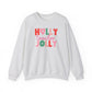 "Holly Jolly Teacher" Multi-color Teacher Sweatshirt - Teacher Care Crate-Sweatshirt