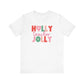 "Holly Jolly Teacher" Multi - color Teacher T-shirt - Teacher Care Crate - T-Shirt