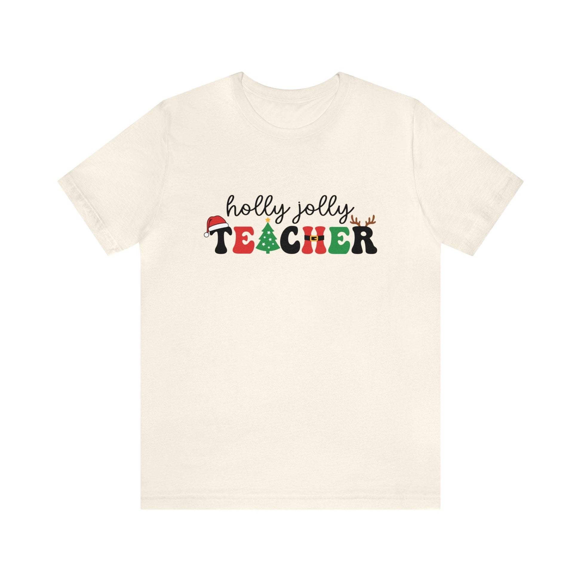"Holly Jolly Teacher" Teacher T-shirt - Teacher Care Crate - T-Shirt