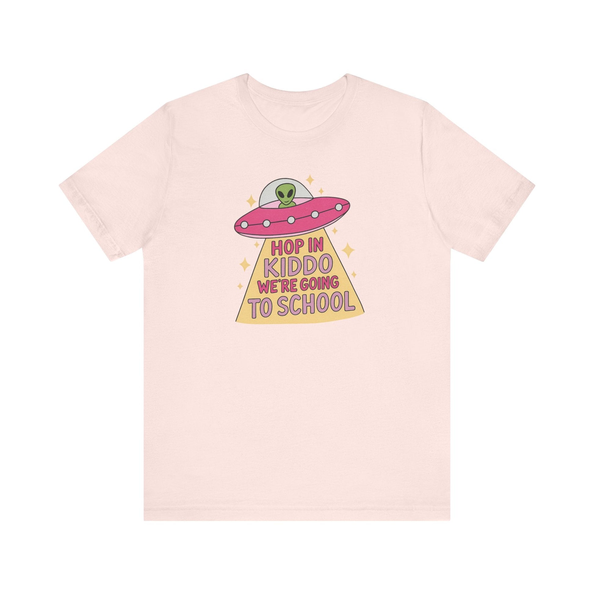 "Hop in Kiddo We're Going to School" Funny Teacher T-shirt - Teacher Care Crate - T-Shirt