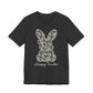 "Hoppy Teacher" Faux Embroidery Teacher T-shirt - Teacher Care Crate - T-Shirt