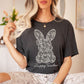 "Hoppy Teacher" Faux Embroidery Teacher T-shirt - Teacher Care Crate - T-Shirt