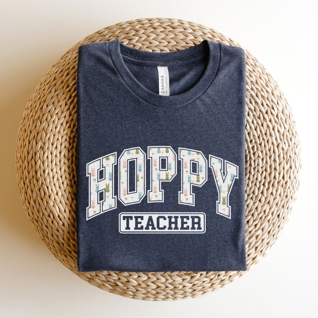 "Hoppy Teacher" Varsity Teacher T-shirt - Teacher Care Crate - T-Shirt