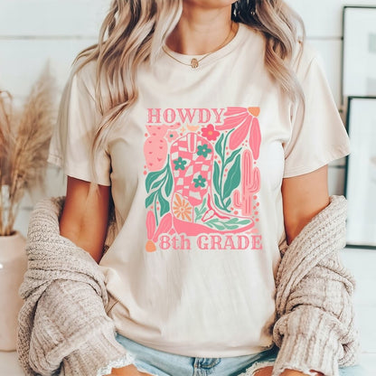 "Howdy 8th Grade" Teacher T-shirt - Teacher Care Crate - T-Shirt