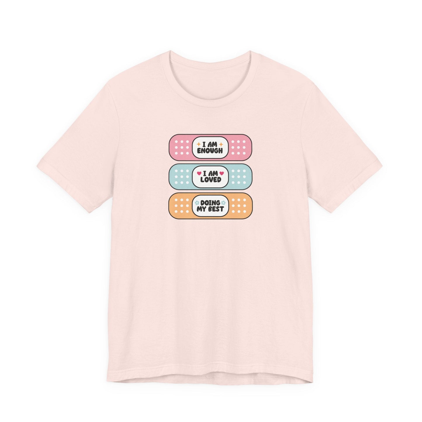 "I Am Enough" Bandage Teacher T-shirt - Teacher Care Crate-T-Shirt