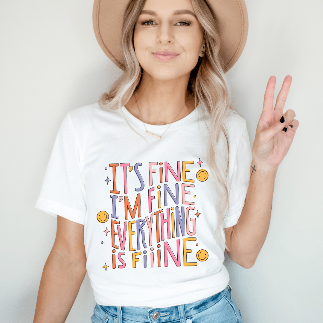 "I'm Fine, Everything's Fine" Funny Teacher T-shirt - Teacher Care Crate - T-Shirt