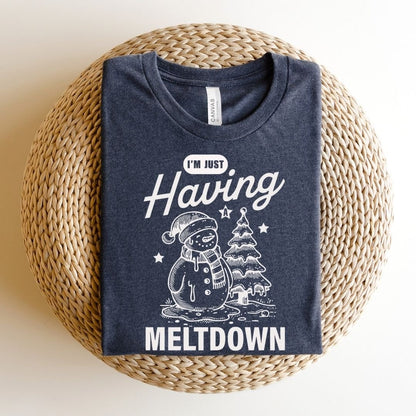 "I'm Just Having a Meltdown" Snowman Teacher T-shirt - Teacher Care Crate - T-Shirt