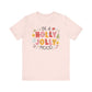 "In Holly Jolly Mood" Holiday Teacher T-shirt - Teacher Care Crate - T-Shirt