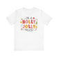 "In Holly Jolly Mood" Holiday Teacher T-shirt - Teacher Care Crate - T-Shirt