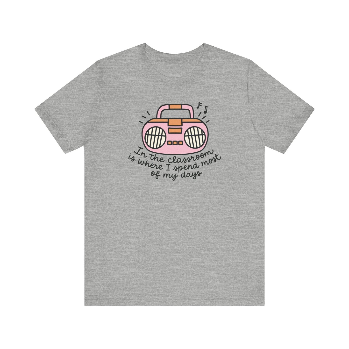 "In the Classroom" Radio Teacher T-shirt - Teacher Care Crate-T-Shirt