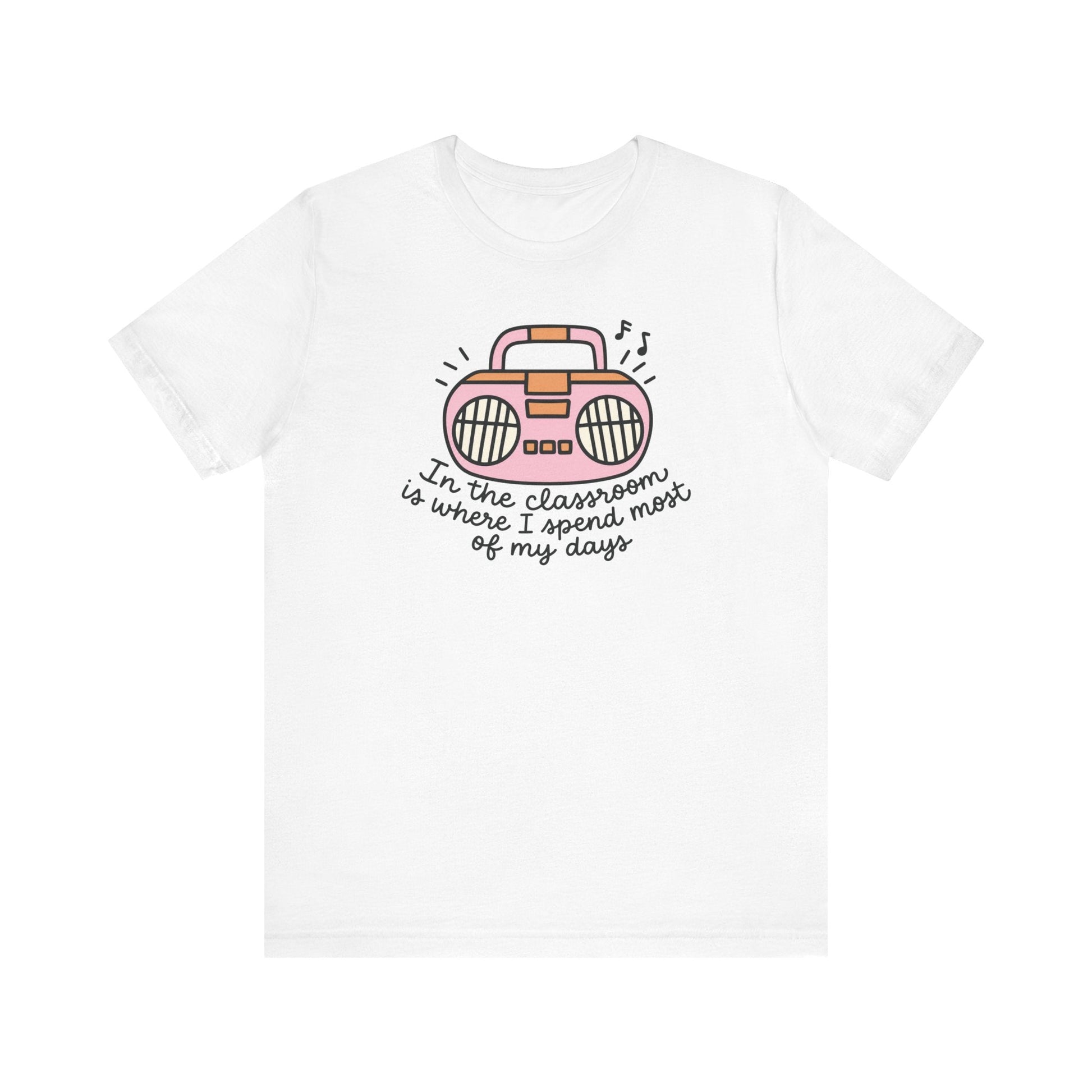 "In the Classroom" Radio Teacher T-shirt - Teacher Care Crate-T-Shirt
