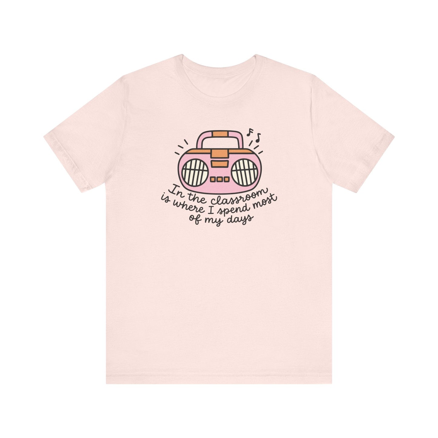 "In the Classroom" Radio Teacher T-shirt - Teacher Care Crate-T-Shirt