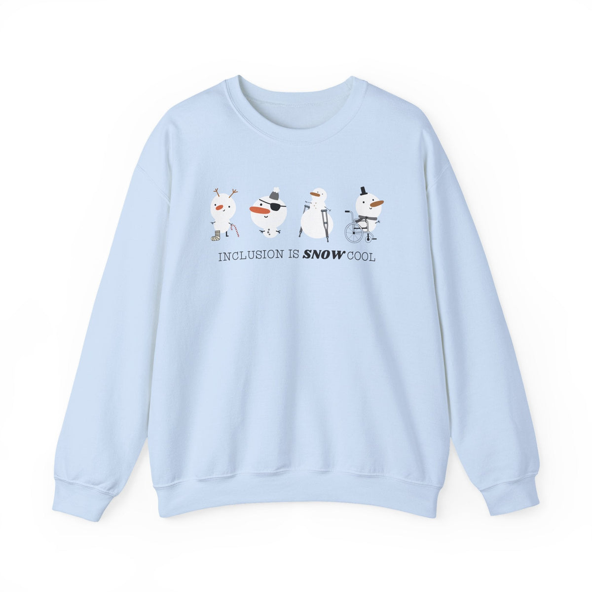 "Inclusion is Snow Cool" Winter Teacher Sweatshirt - Teacher Care Crate-Sweatshirt