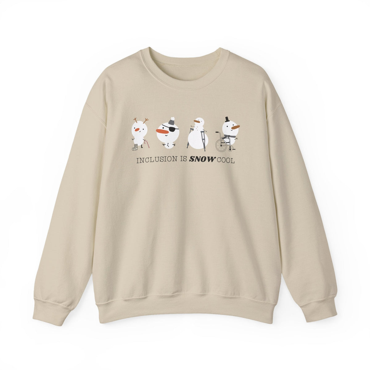 "Inclusion is Snow Cool" Winter Teacher Sweatshirt - Teacher Care Crate-Sweatshirt