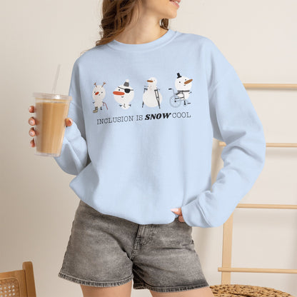 "Inclusion is Snow Cool" Winter Teacher Sweatshirt - Teacher Care Crate-Sweatshirt