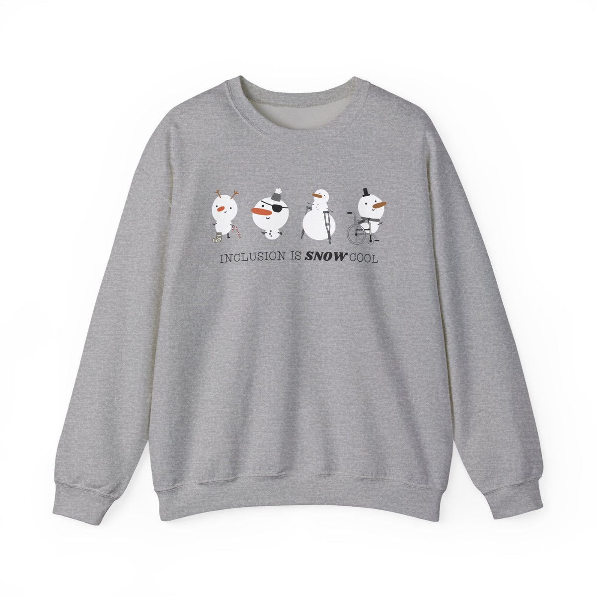 "Inclusion is Snow Cool" Winter Teacher Sweatshirt - Teacher Care Crate-Sweatshirt