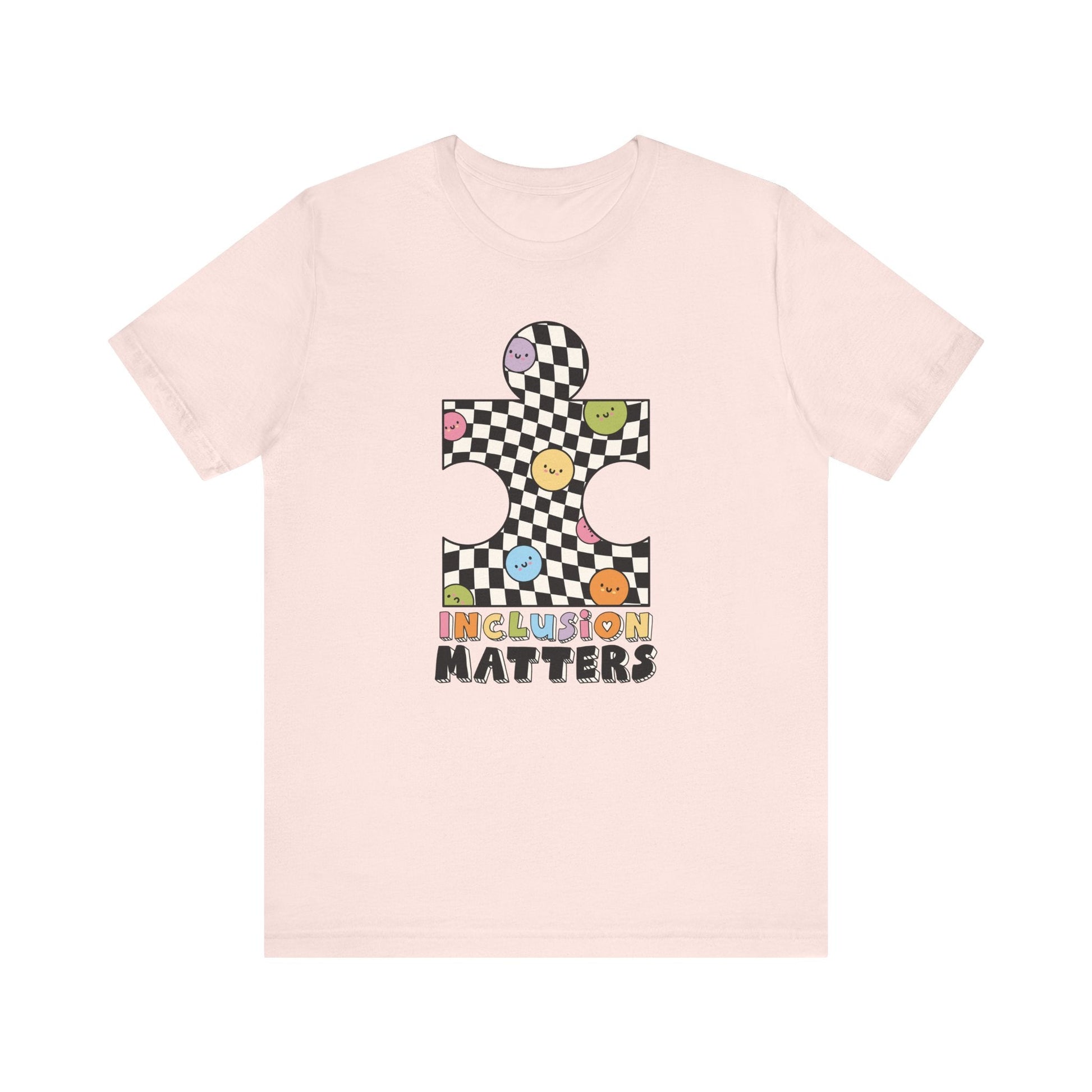 "Inclusion Matters" Puzzle Teacher T-shirt - Teacher Care Crate - T-Shirt
