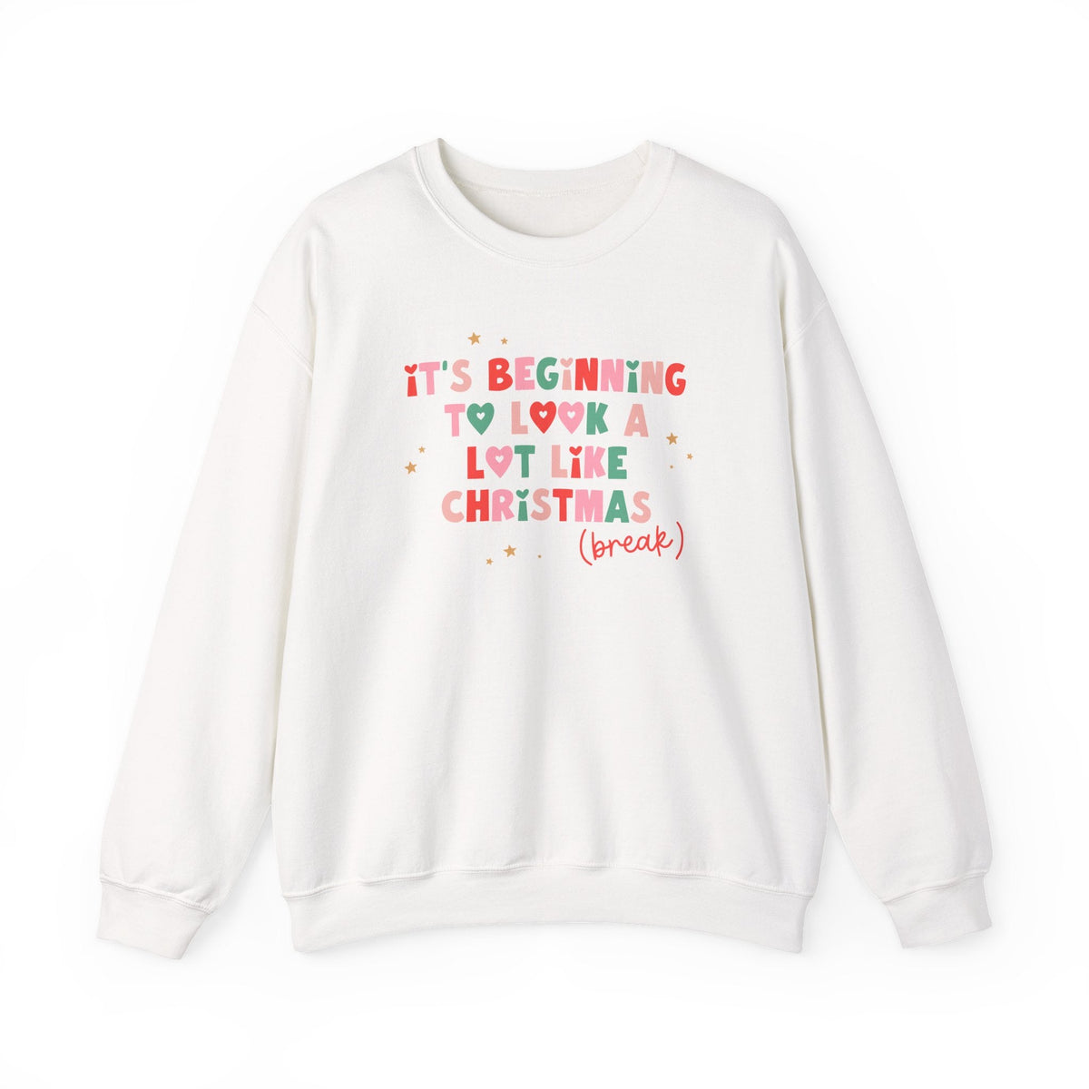"It's Beginning to Look A Lot Like Christmas Break" Teacher Sweatshirt - Teacher Care Crate-Sweatshirt