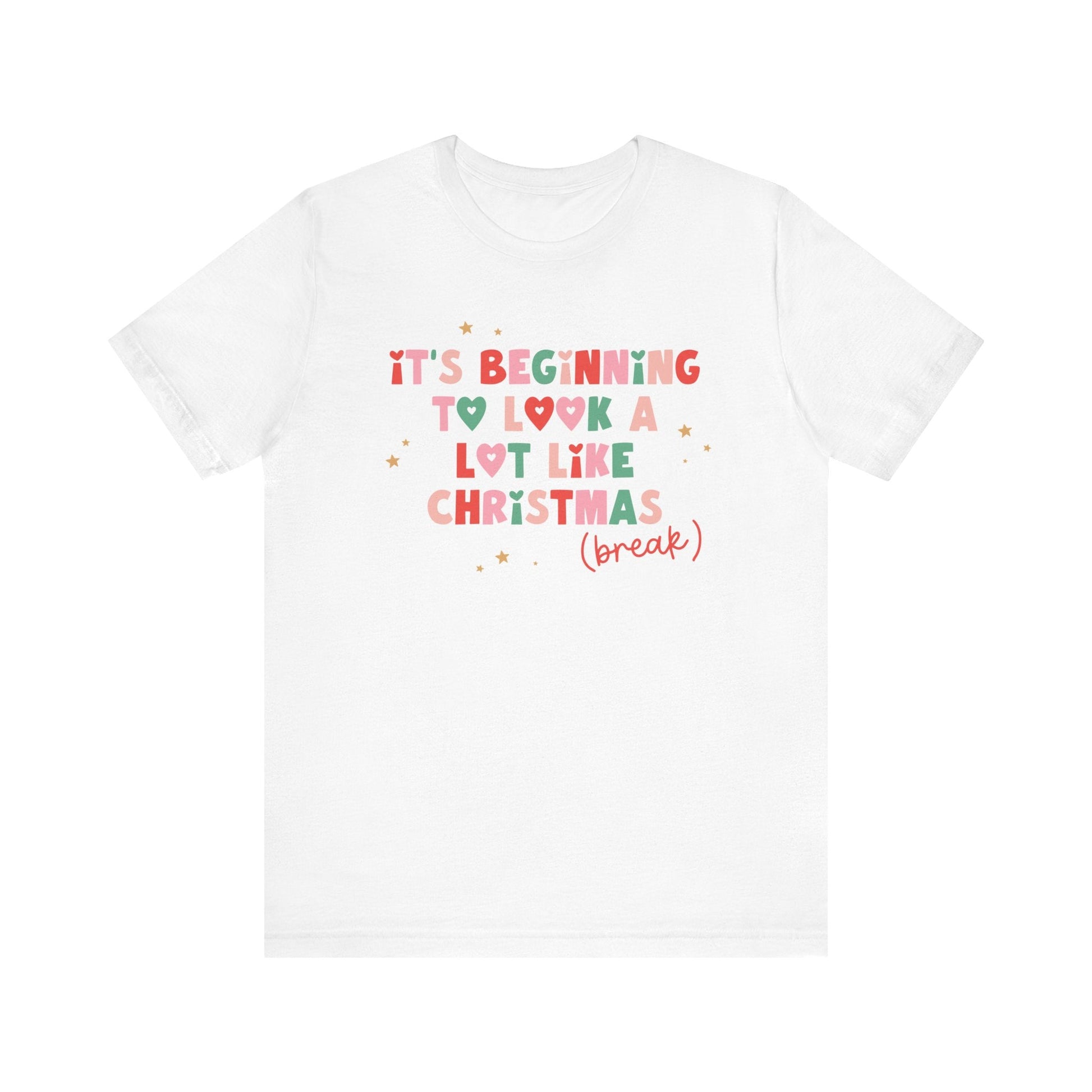 "It's Beginning to Look A Lot Like Christmas Break" Teacher T-shirt - Teacher Care Crate - T-Shirt
