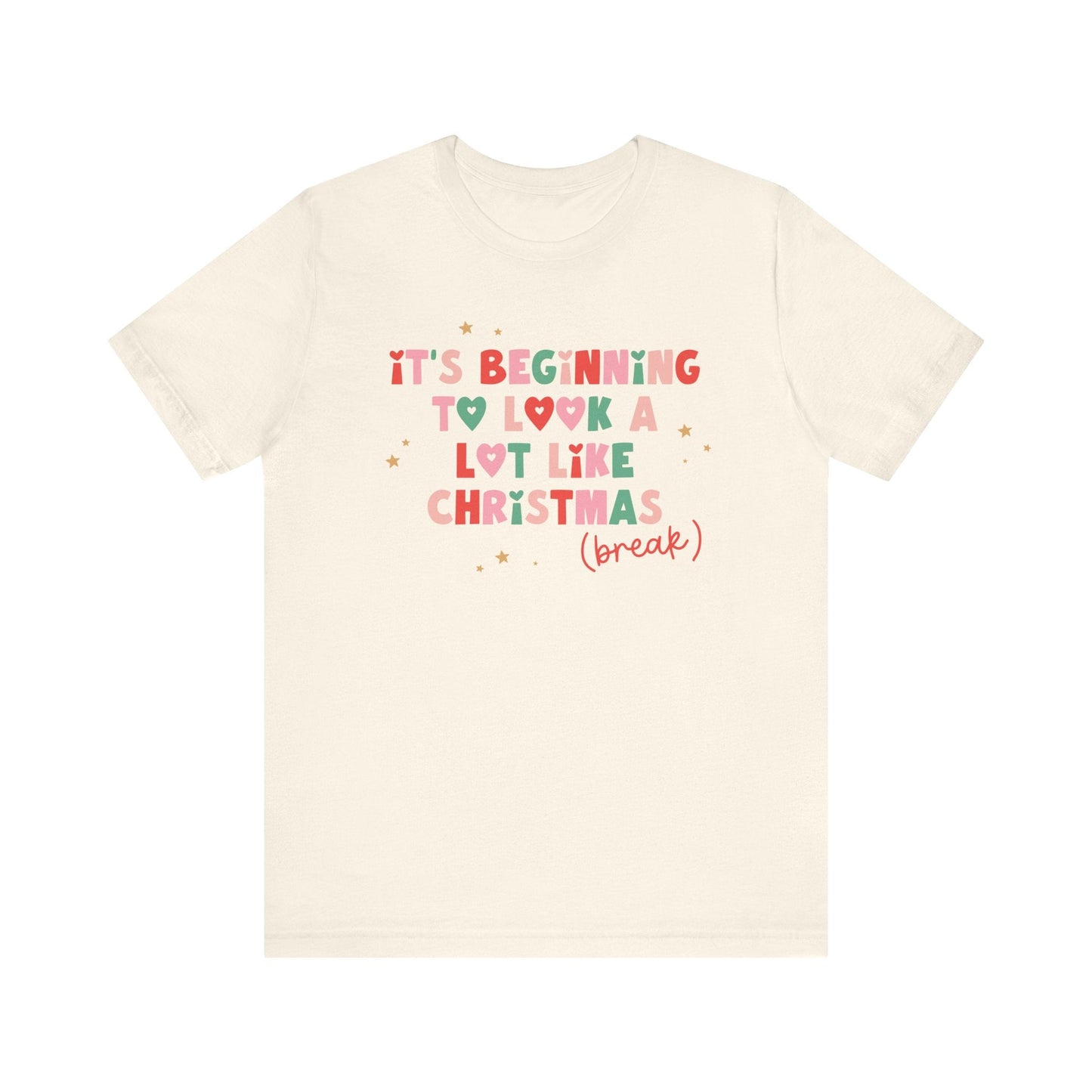 "It's Beginning to Look A Lot Like Christmas Break" Teacher T-shirt - Teacher Care Crate - T-Shirt