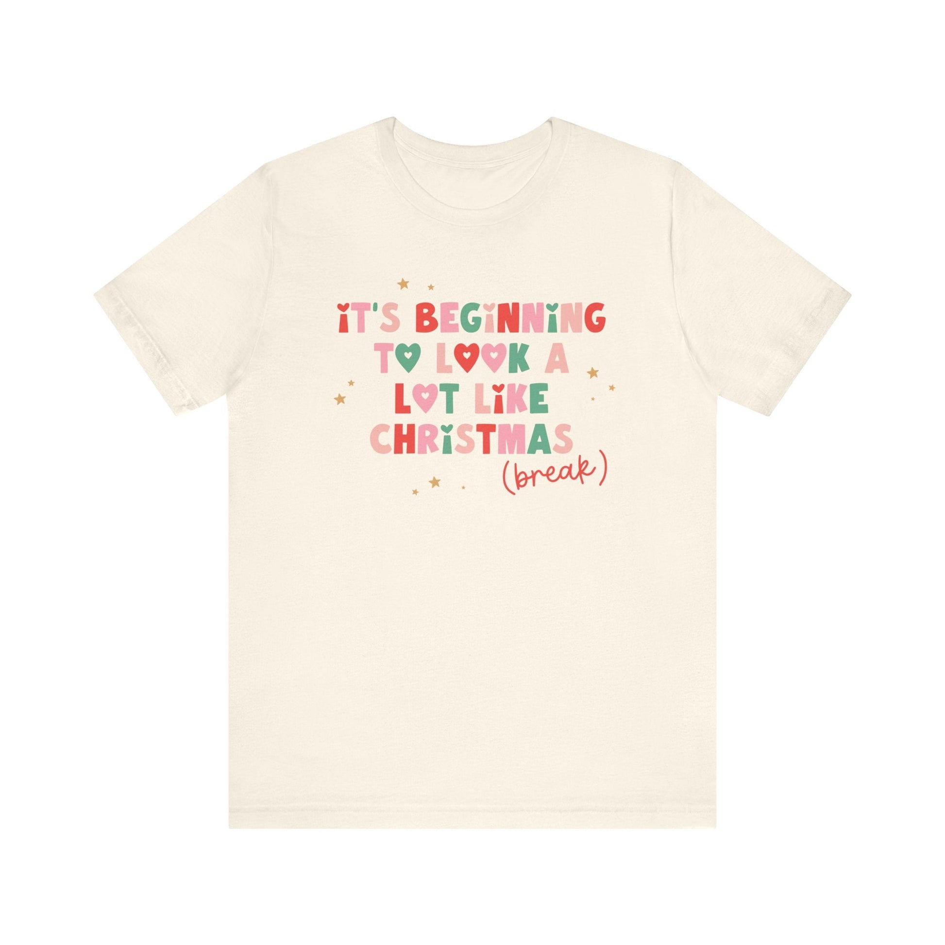 "It's Beginning to Look A Lot Like Christmas Break" Teacher T-shirt - Teacher Care Crate - T-Shirt