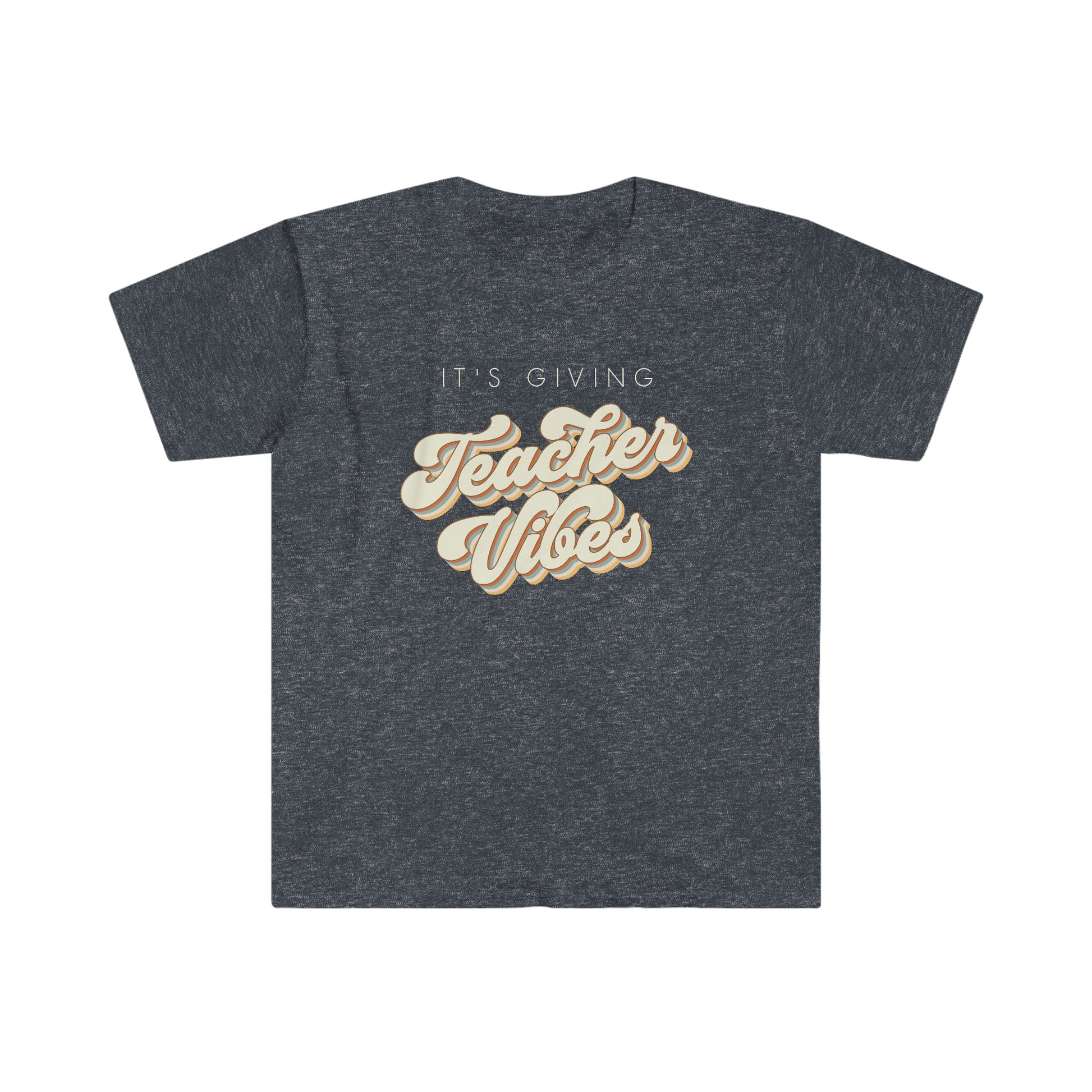 "It's Giving Teacher Vibes" Neutral Teacher T-shirt - Teacher Care Crate - T-Shirt