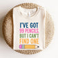 "I've Got 99 Pencils, But I Can't Find One" Funny Teacher T-shirt - Teacher Care Crate-T-Shirt
