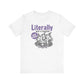 "Literally Just A Teacher With Hobbies" Funny Halloween Teacher T-shirt - Teacher Care Crate-T-Shirt
